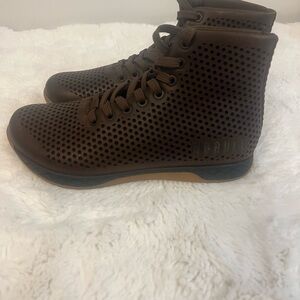 NOBULL Perforated Brown High-Top Sneakers
